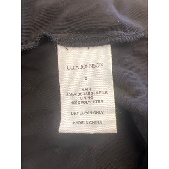 Tuckernuck ULLA JOHNSON Black Delphine Dress Size 2 - Picture 3 of 3